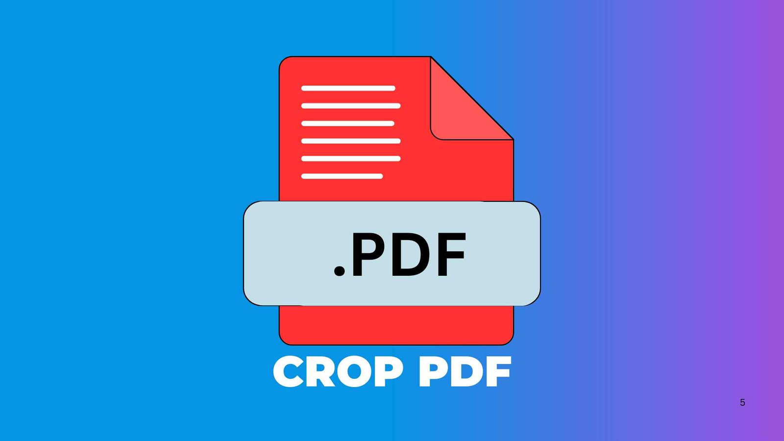 Crop PDF Online Free