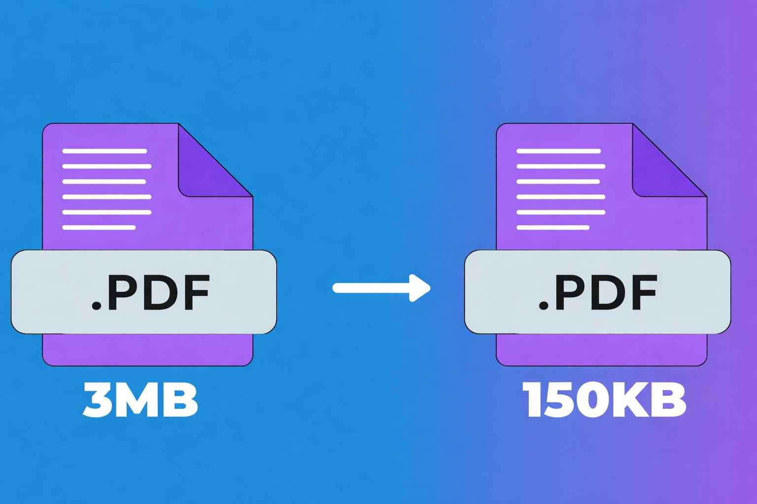 Compress PDF to 150KB