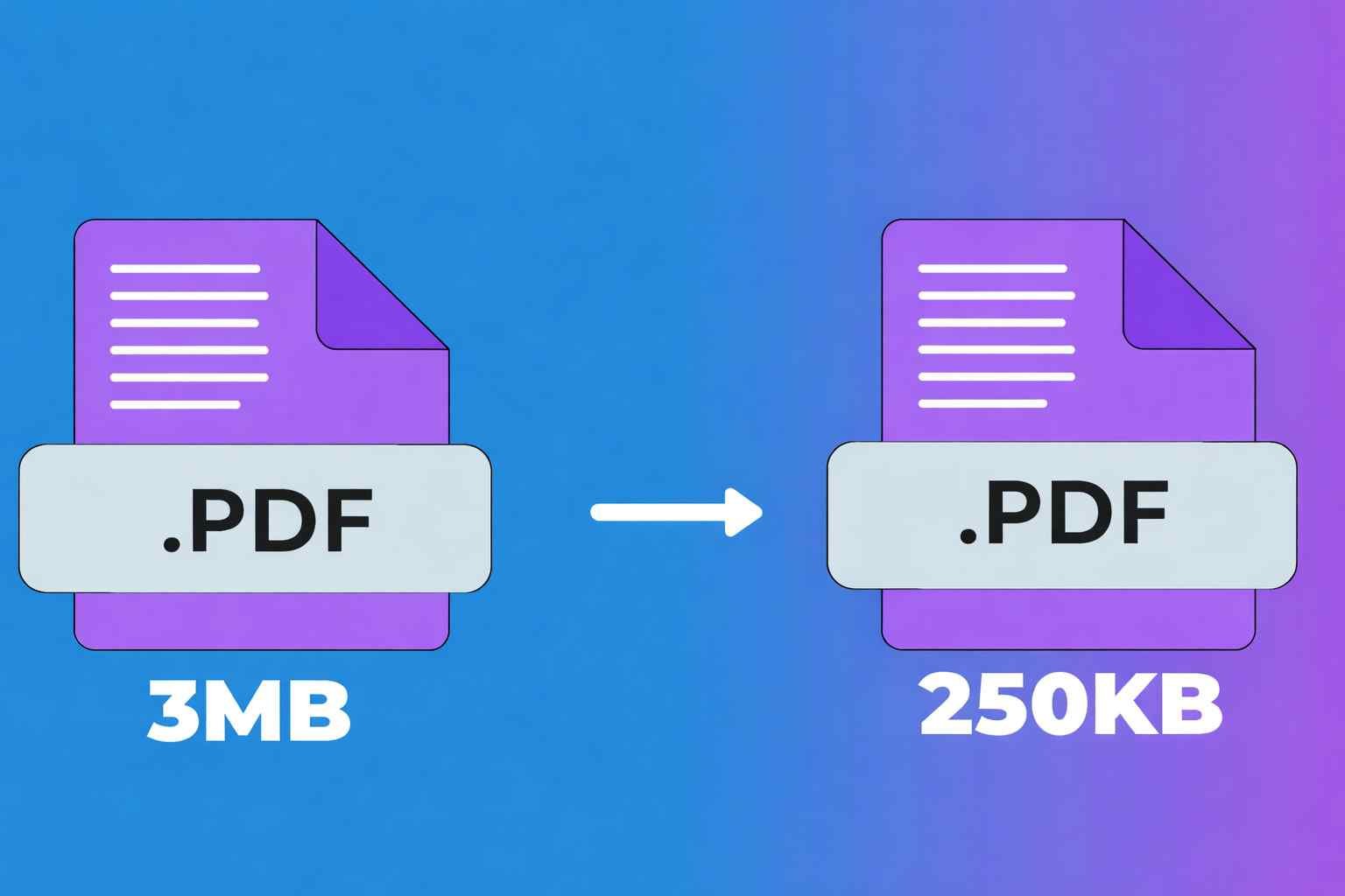 Compress PDF to 250KB