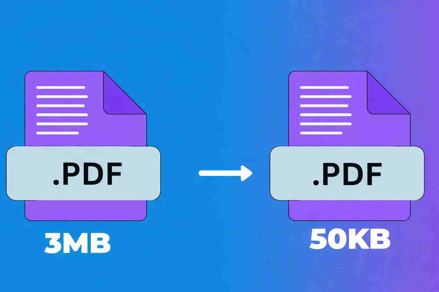 Compress PDF to 50KB